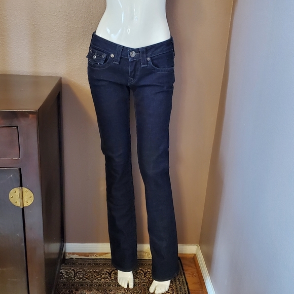 TRUE RELIGION sequin envelope pocket jeans 28 - Picture 3 of 7